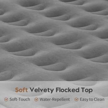 Cotabaty Queen Air Mattress with Built-in Pump, Luxury Inflation