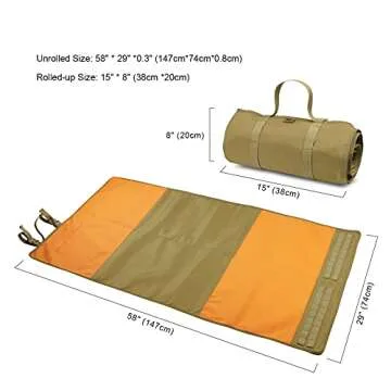 XaegisTac SA-91 Shooting Mat, Padded, Tactical, Durable, Non-Slip, for Long Distance or Prone Competition, Hunting Accessories