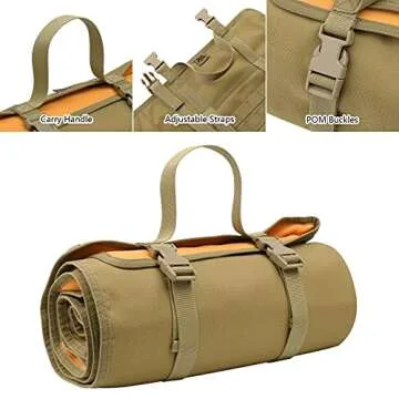 XaegisTac SA-91 Shooting Mat, Padded, Tactical, Durable, Non-Slip, for Long Distance or Prone Competition, Hunting Accessories