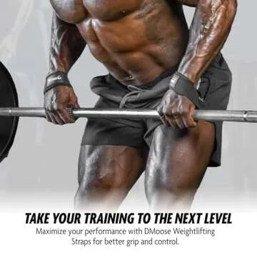 DMoose Lifting Straps for Heavy Weightlifting Support