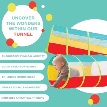 Kids Play Tent with Ball Pit & Tunnel - Indoor Outdoor Fun