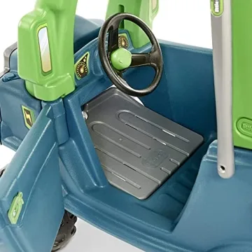 Little Tikes Go Green! Cozy Truck w/ Trailer & Garden Tools for Kids | Recycled Plastic