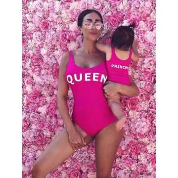 IFFEI Mommy and Me Matching Swimsuits - Stylish Family Swimwear