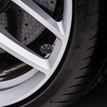 SAVORI Rhinestone Tire Valve Caps - Stylish Car Accessories