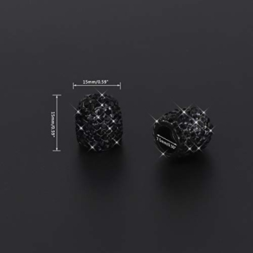 SAVORI Rhinestone Tire Valve Caps - Stylish Car Accessories