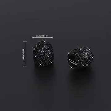 SAVORI Rhinestone Tire Valve Caps - Stylish Car Accessories