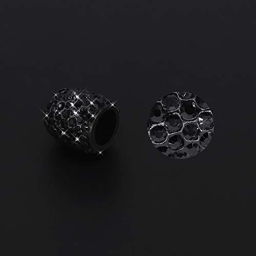 SAVORI Rhinestone Tire Valve Caps - Stylish Car Accessories