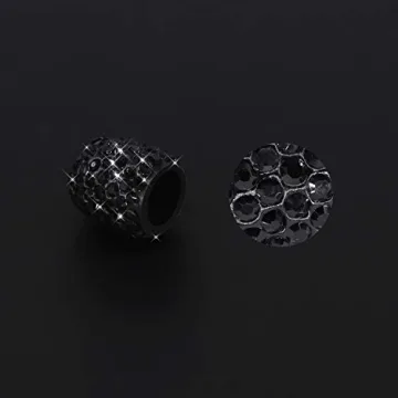 SAVORI Rhinestone Tire Valve Caps - Stylish Car Accessories