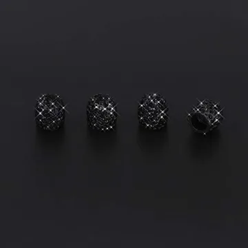 SAVORI Rhinestone Tire Valve Caps - Stylish Car Accessories