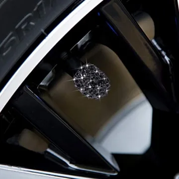 SAVORI Rhinestone Tire Valve Caps - Stylish Car Accessories