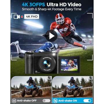 Compact 4K Digital Photography Camera for All