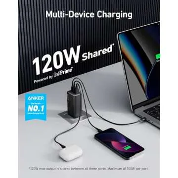 Anker 737 GaNPrime 120W USB C Fast Charger