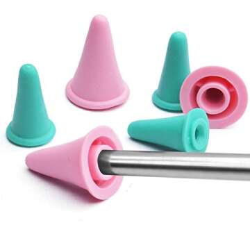 BoNaYuanDa Needle Protectors - 20 Soft Rubber Caps