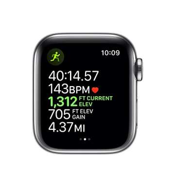 Apple Watch Series 5 (GPS + Cellular, 40mm) - ​ Stainless Steel Case with Milanese Loop