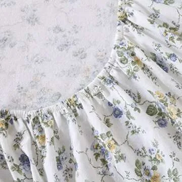 Laura Ashley Cotton Flannel Queen Sheet Set for Cozy Comfort
