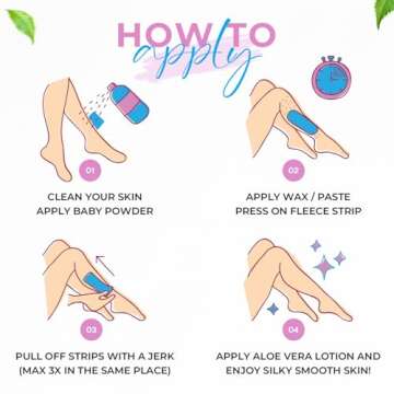 Tifara Beauty Non Woven Body and Facial Wax Strips Multi Size Pack (200)