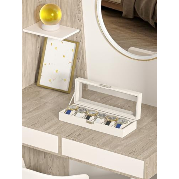 Adugay Leather Watch Display Case - 6 Slots Organizer