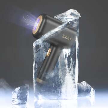 INNZA Laser Hair Removal Device with Sapphire Ice Cooling Function,Upgraded 999999 Flashes IPL Hair Removal Permanent for Women and Men,Depiladora Laser for Facial,Body, Bikini Line,Corded