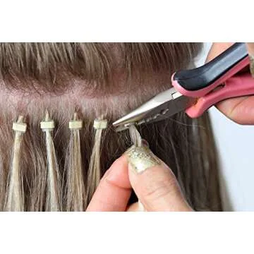 Amesun 2500PCS Silicone Micro Link Rings for Hair Extensions