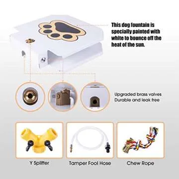 BACOENG Outdoor Dog Water Sprinkler - Durable Fun for Hydration!