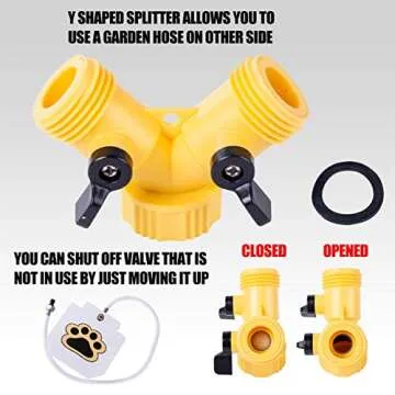 BACOENG Outdoor Dog Water Sprinkler Easy Activation Toy