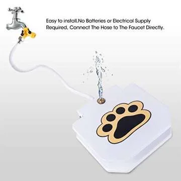 BACOENG Outdoor Dog Water Sprinkler Easy Activation Toy