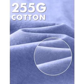 Dnzzs Mens T Shirts Acid Wash Vintage Oversized Heavyweight Cotton Tshirt Unisex Casual Summer Streetwear Tees Tops Blue