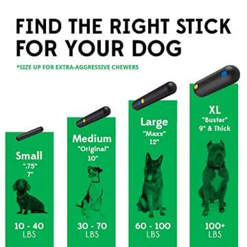 Goughnuts — Dog Toys for Aggressive Chewers | Virtually Indestructible Dog Toy Stick for Medium Breeds Such as Pit Bulls | Heavy Duty Dog Toy | Green