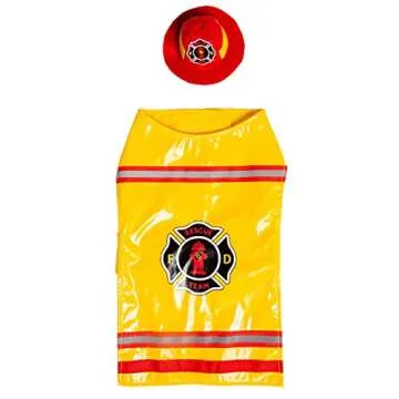 Pet Krewe X-Large Dog Firefighter Costume -Funny Halloween Pet Fireman Outfit Costumes for Fits Small, Medium, Large & Extra Large Pets - Perfect for Halloween, Christmas Holiday, Parties, Photoshoots