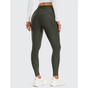 CRZ YOGA Fleece Lined Leggings for Cozy Winter Style