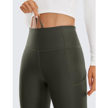 CRZ YOGA Fleece Lined Leggings for Cozy Winter Style