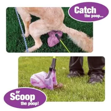 GoGo Stik, Catch-N-Go! Best Poo Catcher Scooper. Catch Poo on Walks. Alum Telescopic Handle, Strap-on Roll Bag Pouch Dispenser & Convenient Wrist Strap. Dootie Bags, Super Quick & Clean. 5-Yr Warranty
