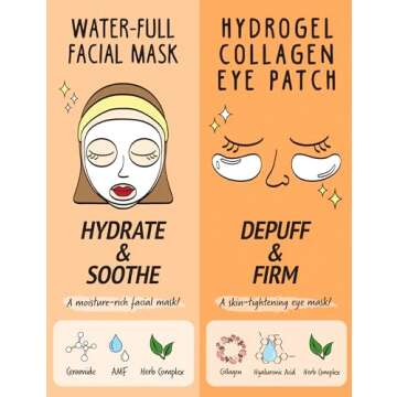 G9SKIN Self-Aesthetic Contents Mask Sheet Series 8-Piece Set | Beauty Kit Hair Mask Eye Patch Nose Strip Lip Patch Bubble Mask Hand Mask Foot Mask Spa Kit for Women Gift Set | Travel Skincare Set