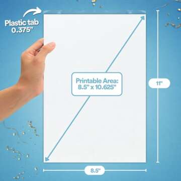 paper2eat Frosting Sheets Premium 8.5“ x 11“ – 24 count – White Edible Icing Sheets