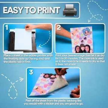 paper2eat Frosting Sheets Premium 8.5“ x 11“ – 24 count – White Edible Icing Sheets