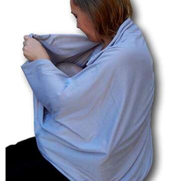 Nursing Scarf for Breastfeeding | Infinity Nursing Cover Hides Back for Privacy