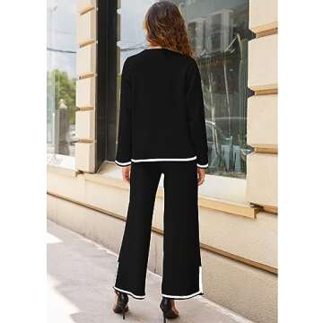 Stylish Himosyber Women's 2 Piece Sweater Sets for Casual Comfort