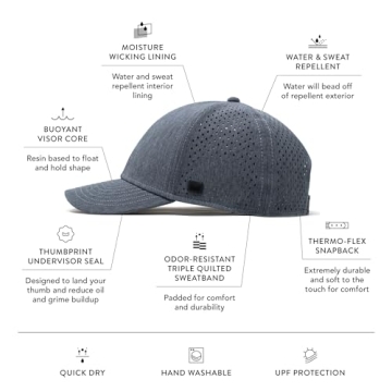 melin A-Game Hydro Snapback Hats for All Activities