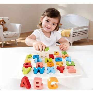 Hape Alphabet Blocks Wooden Learning Puzzle