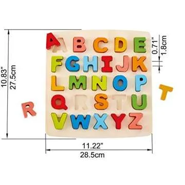Hape Alphabet Blocks Wooden Learning Puzzle