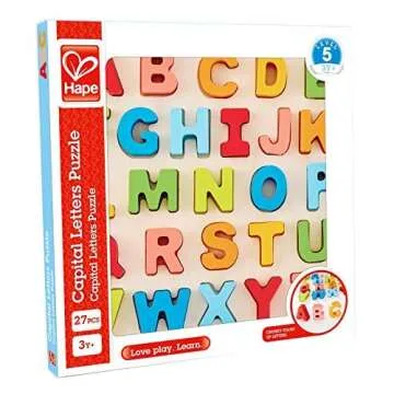 Hape Alphabet Blocks Wooden Learning Puzzle