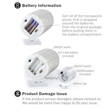 FURORA LIGHTING LED Flameless Candles with Remote Control, White in Set of 8, Real Wax Battery Operated Pillars and Votives LED Candles with Flickering Flame and Timer Featured