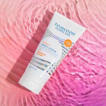 Seaweed Bath Co. Detox Body Scrub, Orange Cedar Scent, 6 Ounce, Sustainably Harvested Seaweed, French Sea Clay, Coffee Extract