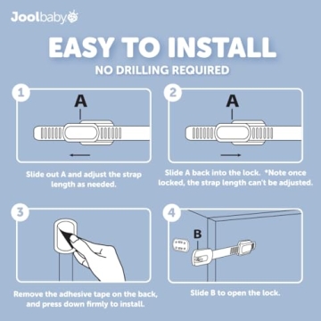 Child Safety Strap Locks for Cabinets & Drawers – Jool Baby