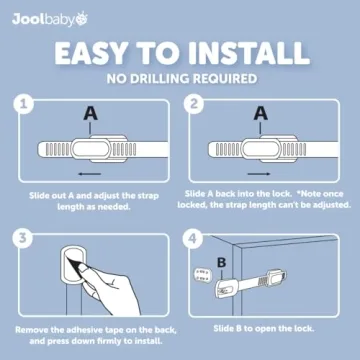 Child Safety Strap Locks for Cabinets & Drawers – Jool Baby