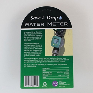 Accurate P3 P0550 Water Meter for RV and Garden