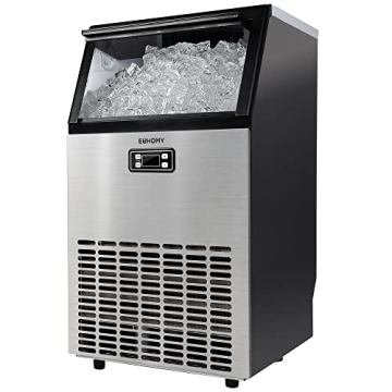 EUHOMY 99lbs Ice Maker - Stainless Steel & Versatile