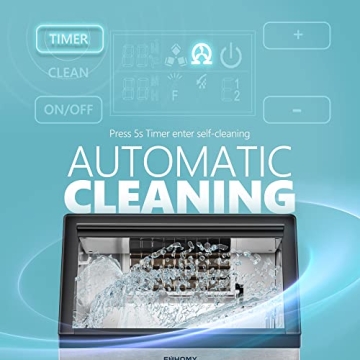 EUHOMY 99lbs Ice Maker - Stainless Steel & Versatile