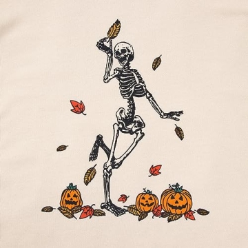 SOFEON Halloween Skeleton Sweatshirt for Women