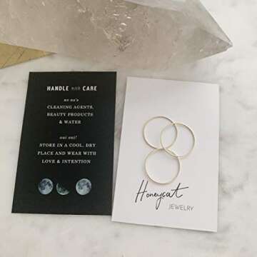 Honeycat Super Skinny Stacking Rings Trio Set | Minimalist Jewelry